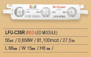LED Module_ 3P Series_ LFU_C3SR_RED_